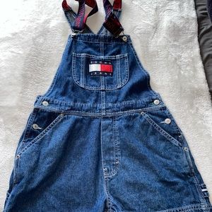 Tommy Hilfiger vintage overall shorts